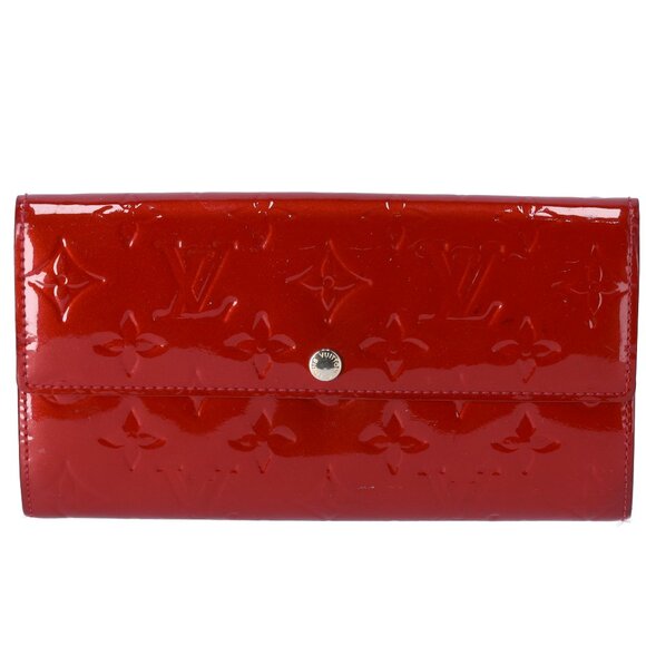 Louis Vuitton Sarah Monogram Vernis Long Wallet M93530 Pomme d'Amour - Picture 1 of 8